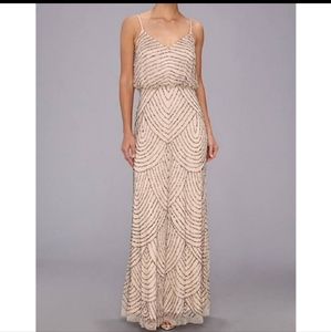 Adrianna Papell Beaded Embellished Maxi Dress